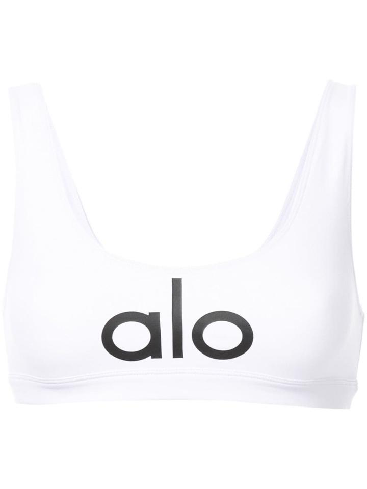 Alo Yoga Logo Tank Top - White