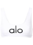 Alo Yoga Logo Tank Top - White