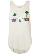 Martha Medeiros Alda Tank Top, Women's, Size: Medium, White, Linen/flax/spandex/elastane/viscose