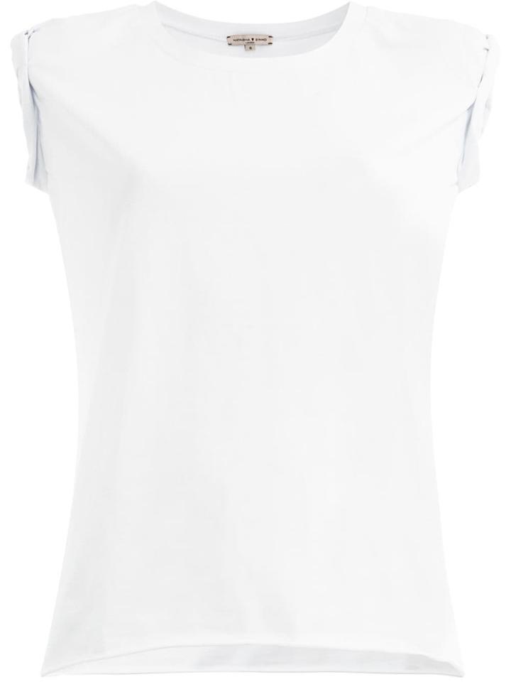 Natasha Zinko Rolled Up Sleeves T-shirt - White