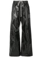 Rick Owens Drkshdw Vernished Flared Loose Trousers - Black