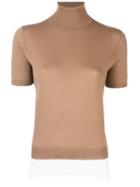 P.a.r.o.s.h. 'lizzy' Knitted Top, Women's, Size: Small, Brown, Silk/polyamide/spandex/elastane/wool