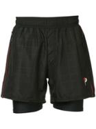 P.e Nation Runners Layered Shorts - Black