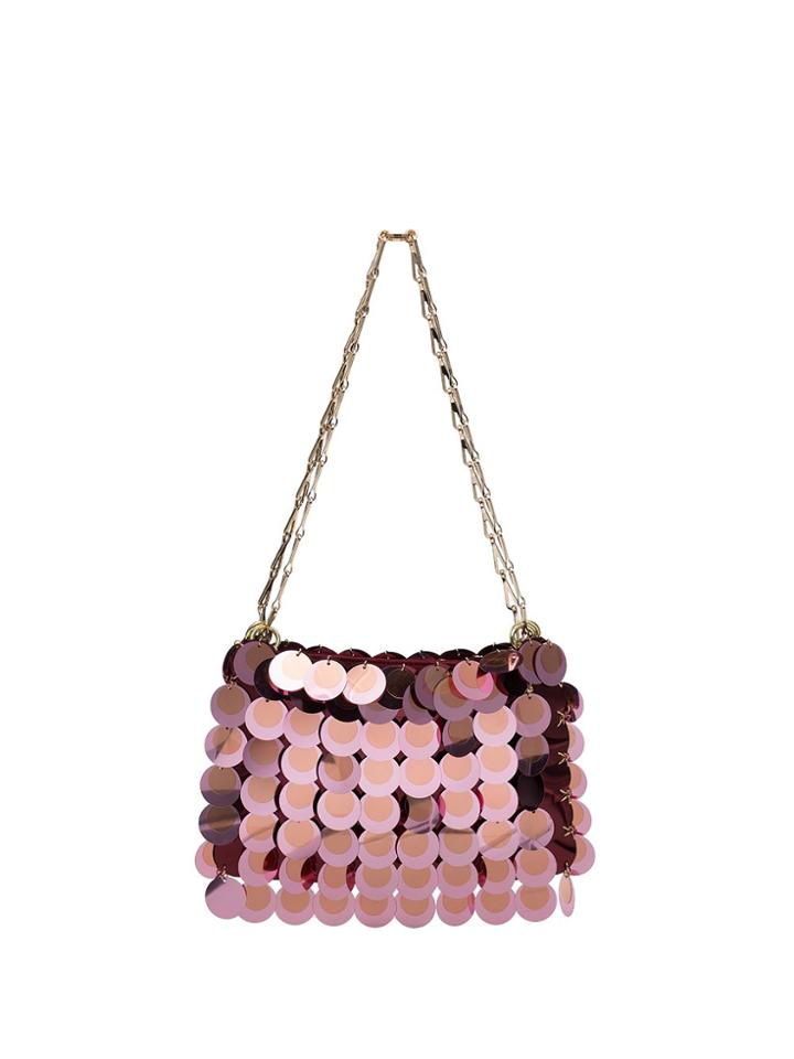 Paco Rabanne Sparkle 1969 Sequinned Shoulder Bag - Pink