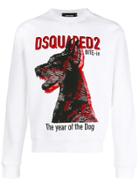 Dsquared2 The Year Of The Dog Print Sweatshirt - White