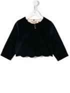 Hucklebones London Velvet Scalloped Jacket, Girl's, Size: 12 Yrs, Blue
