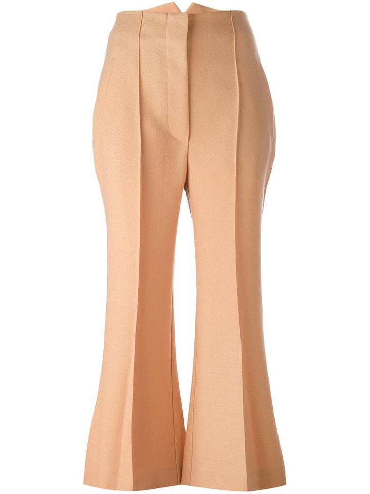 Roksanda 'gardham' Trousers, Women's, Size: 10, Nude/neutrals, Silk/wool