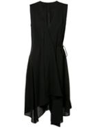 Forme D'expression - Jama Wrap Dress - Women - Wool - 38, Black, Wool