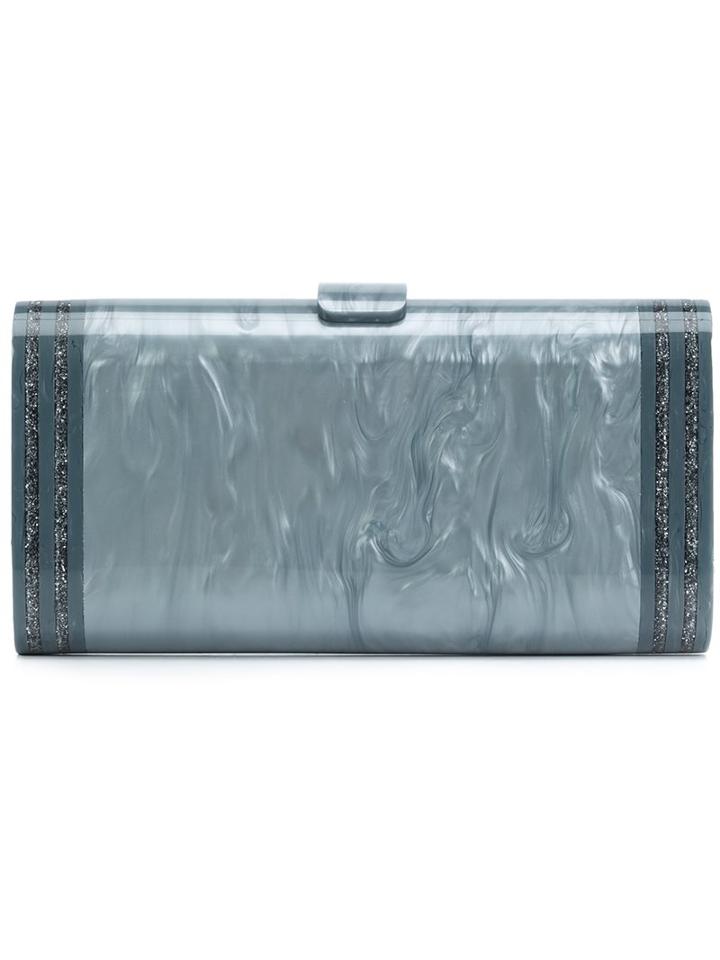 Edie Parker Crystal Embellished Box Clutch