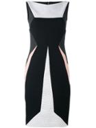 Talbot Runhof - Patchwork Texture Dress - Women - Silk/cotton/polyamide/cupro - 36, Black, Silk/cotton/polyamide/cupro
