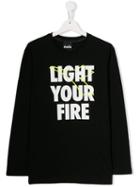 Diadora Junior Teen 'light You Fire' Sweatshirt - Black