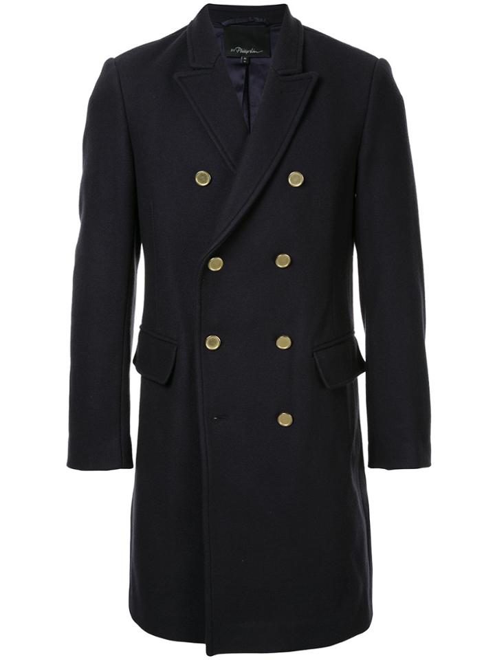 3.1 Phillip Lim Double Breasted Coat - Black