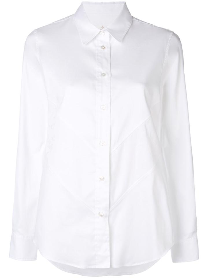 Golden Goose Deluxe Brand Stitch Detail Front Shirt - White