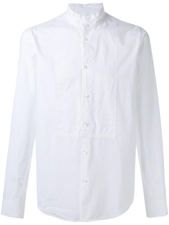 Dondup - Band Collar Shirt - Men - Cotton - L, White, Cotton