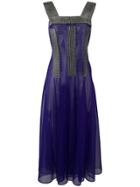 Christopher Kane Crystal Mesh Dress - Purple
