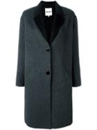 Kenzo Single Breasted Coat, Women's, Size: 40, Grey, Cashmere/wool