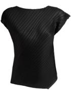 Pleats Please By Issey Miyake - Pleated Top - Women - Polyester - 5, Women's, Black, Polyester