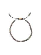 M. Cohen Adjustable Beaded Bracelet - Silver