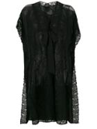 Twin-set - Front Bow Lace Jacket - Women - Silk/polyamide/polyester - Xxs, Black, Silk/polyamide/polyester