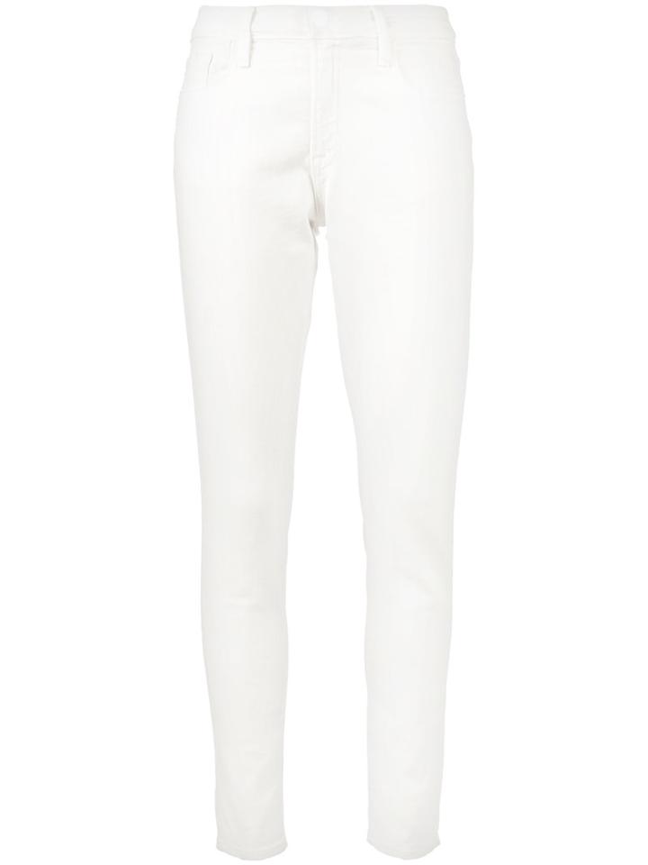 Frame Denim - Le Garcon Mid-rise Jeans - Women - Cotton/polyester/spandex/elastane - 29, White, Cotton/polyester/spandex/elastane