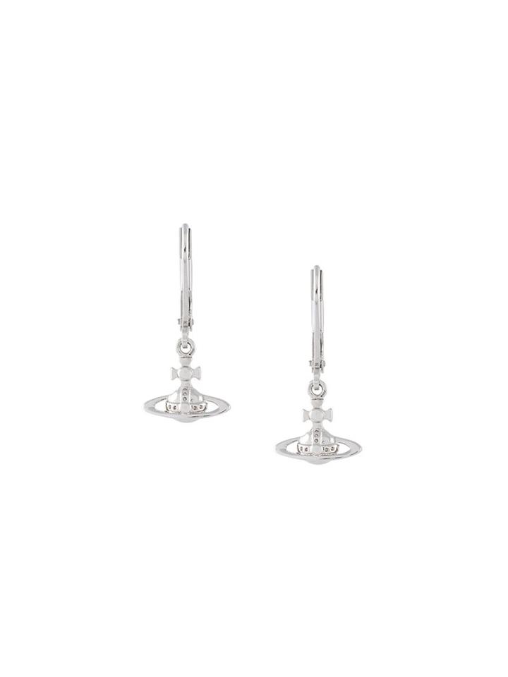 Vivienne Westwood Red Label Logo Pendant Earrings, Women's, Metallic