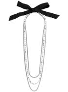 Lanvin Pearl-embellished Chain Necklace - Metallic