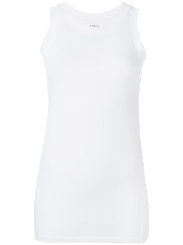 Lareida - 'franc' Tank Top - Women - Cotton/elastodiene - S, White, Cotton/elastodiene