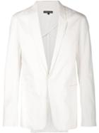 Alexandre Plokhov Overlap Lapel Blazer, Men's, Size: 50, White, Cotton/resin