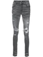Amiri Distressed Skinny Jeans - Grey