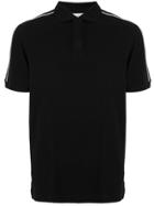 Kent & Curwen Side Stripe Polo Shirt - Black
