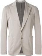 Boglioli Peaked Lapel Blazer, Men's, Size: 52, Nude/neutrals, Cotton/silk/spandex/elastane