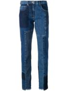 Mcq Alexander Mcqueen - 'patti' Patchwork Jeans - Women - Cotton - 26, Blue, Cotton