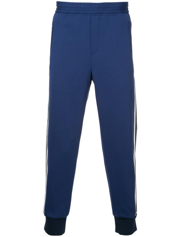 Neil Barrett Side Striped Track Pants - Blue