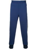 Neil Barrett Side Striped Track Pants - Blue