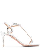 Aquazzura Almost Bare 75 Sandals - Silver