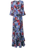 Erdem Floral Print Gow - Blue