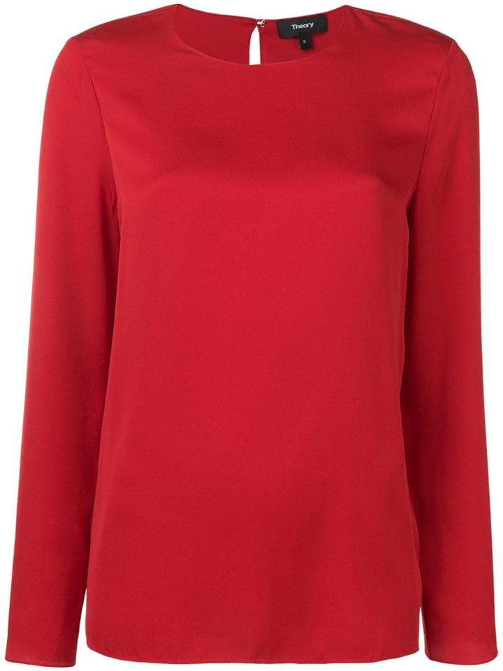 Theory Longsleeved Blouse - Red