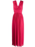 Blanca Flared Evening Dress - Pink