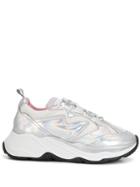 Msgm Holographic Attack Low-top Sneakers - Silver