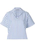 Acne Studios Boxy Striped Shirt - Blue