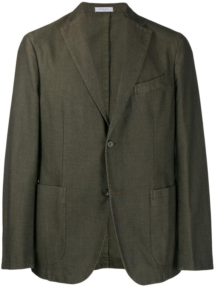 Boglioli Classic Single-breasted Blazer - Green