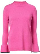 Veronica Beard Slim Fit Jumper - Pink & Purple