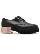 Alexander Mcqueen Mirror Heeled Oxfords - Black