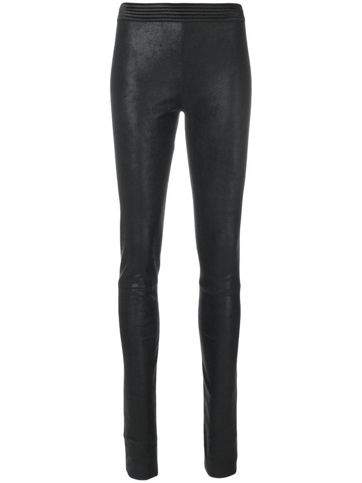 Drome - Skinny Trousers - Women - Leather - M, Black, Leather