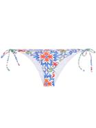 Mc2 Saint Barth Virgo Printed Bikini Bottom - White