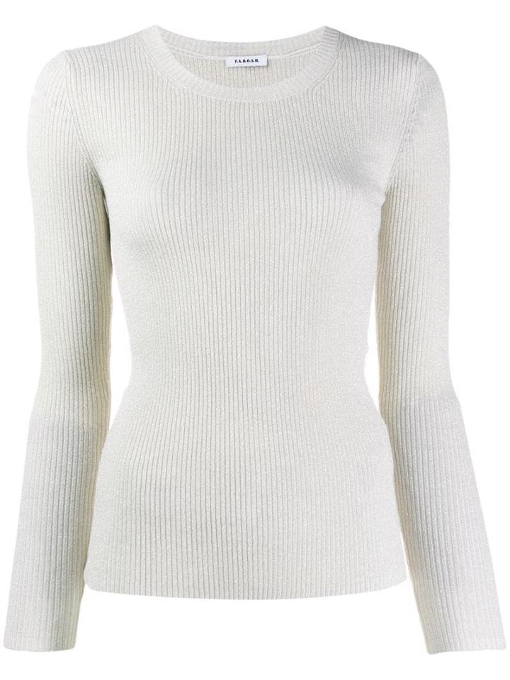 P.a.r.o.s.h. Ribbed Knit Jumper - Neutrals