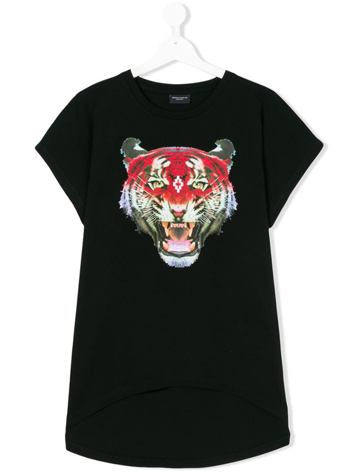 Marcelo Burlon County Of Milan Kids Graphic Print T-shirt - Black