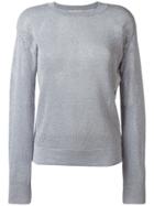 Michael Michael Kors Metallic Thread Sweater - Grey