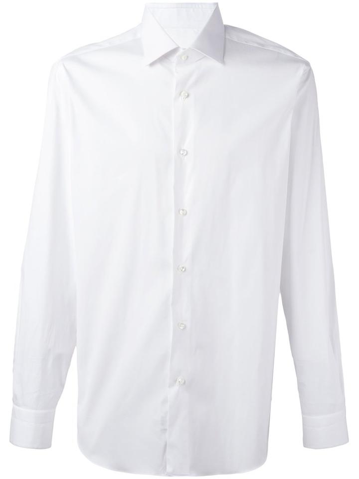 Barba - Slim Fit Shirt - Men - Cotton/polyamide/spandex/elastane - 38, White, Cotton/polyamide/spandex/elastane