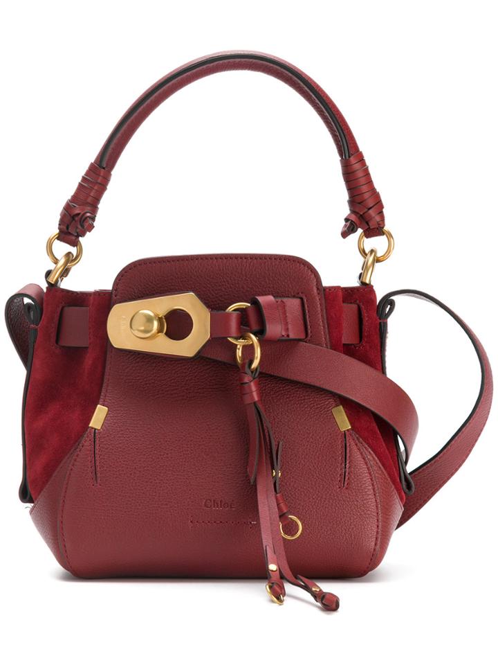 Chloé Small Owen Bucket Bag - Red